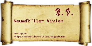 Neumüller Vivien névjegykártya